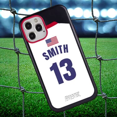 Team USA Soccer Jersey on Black Phone Case